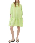 Robe manches longues Boutons vert fluo