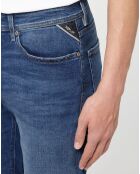 Short en Jean coton bio Moyen Basic bleu moyen