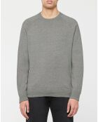 Pull col rond gris