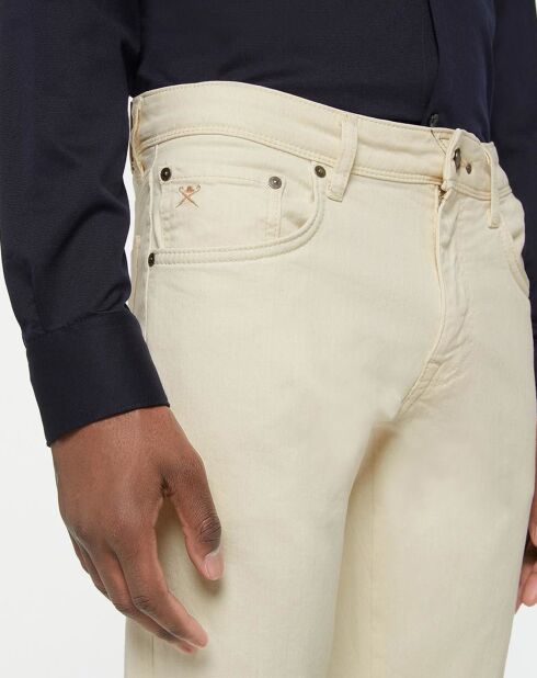 Jean Slim Fit Uni écru