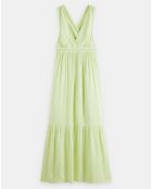 Robe longue dos nageur vert clair