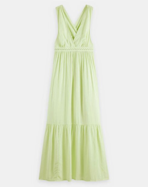 Robe longue dos nageur vert clair