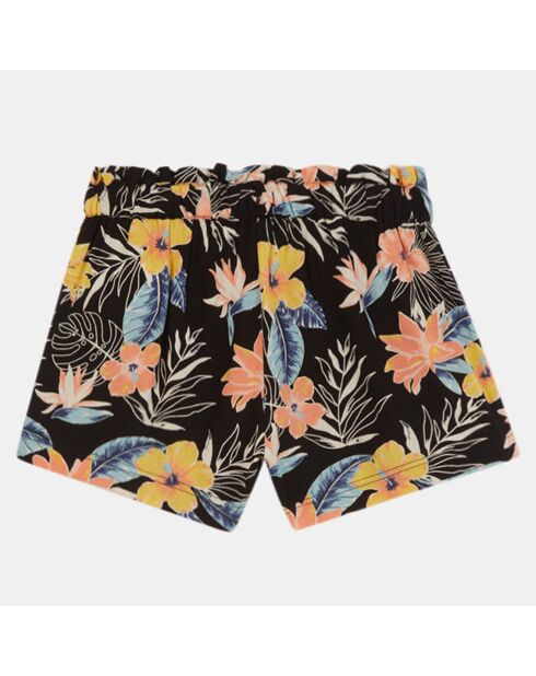 Pantaloncini neri/multicolor con stampa floreale floreale