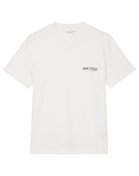 T-Shirt manches courtes Coton Organic Logo Poit blanc