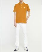 Polo manches courtes jaune ocre
