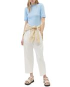T-Shirt Col Rond Manches courtes Cot Flame bleu clair