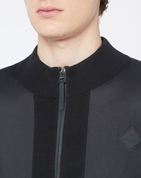 Gilet Bimatière zippé noir