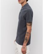 Polo manches courtes Piqué Coton Bio bleu marine
