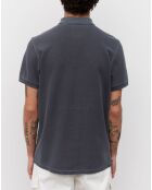 Polo manches courtes Piqué Coton Bio bleu marine