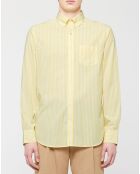 Chemise rayée Pedro jaune