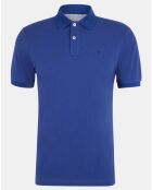 Polo Slim Fit uni bleu