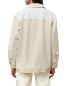 Veste en Jean Oversize Patch blanc/beige