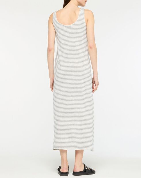 Wit/blauwe Vika jurk