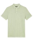 Polo manches courtes Jersey Coton Organic vert d'eau