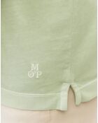 Polo manches courtes Jersey Coton Organic vert d'eau