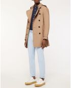 Trench mi-long beige foncé