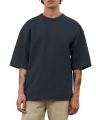 T-Shirt manches courtes Col Rd Oversize bleu marine