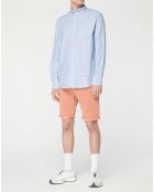 Chemise à pois Lou bleu ciel
