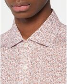 Chemise Slim Fit imprimée blanc/multicolore