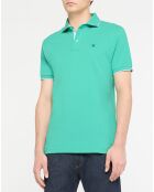 Polo Slim Fit vert moyen