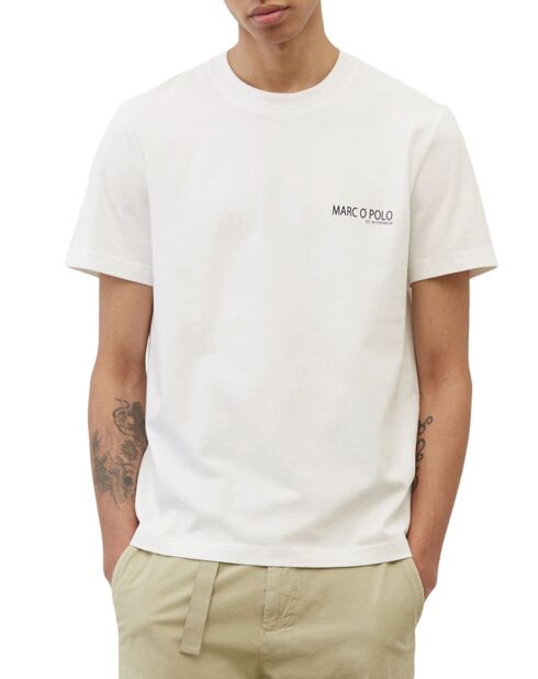 T-Shirt manches courtes Coton Organic Logo Poit blanc