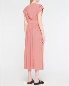 Robe longue rose