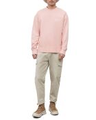 Sweat Col Rond Coton Organic rose clair