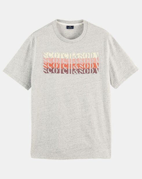 T-Shirt Logo gris chiné