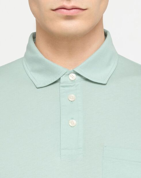 Polo Regular Fit Jersey vert clair