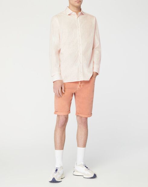 Chemise Slim Fit imprimée rose clair