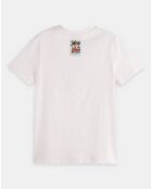 T-Shirt 100% Coton Bio Patch rose pâle