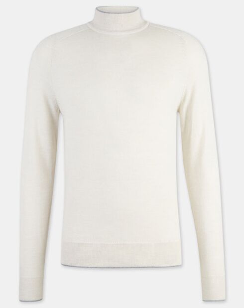 Pull 100% Laine Mérinos écru