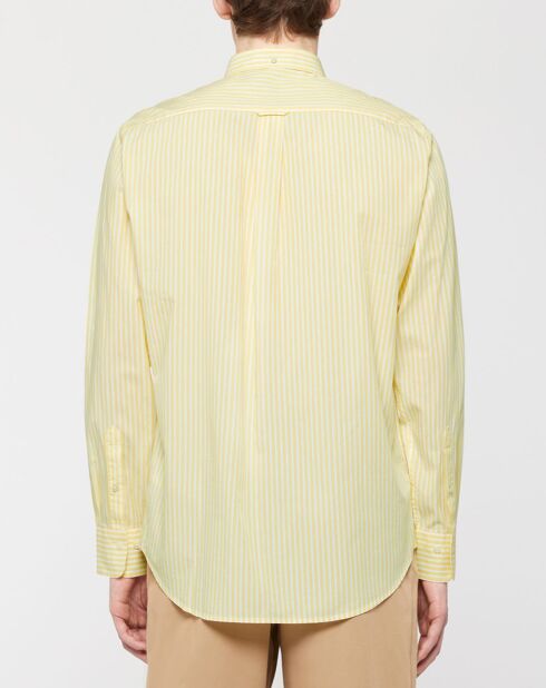 Chemise rayée Pedro jaune