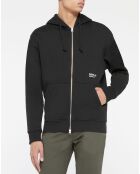 Sweat en Coton Organique Class Replay Zip noir