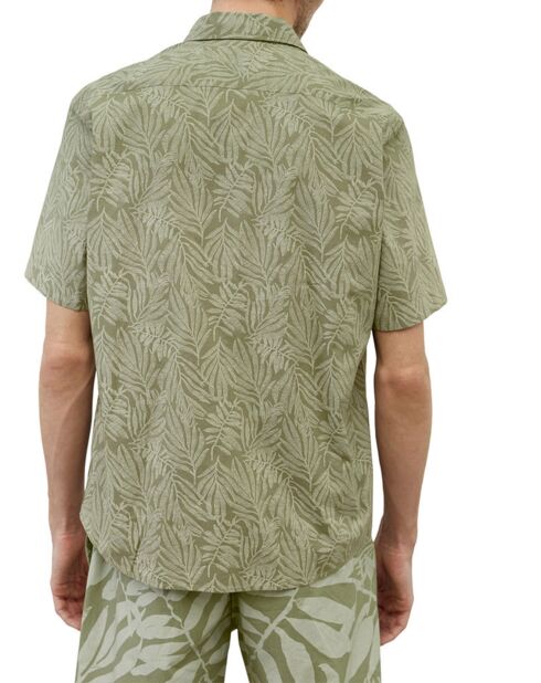 Chemise manches courtes coton biologique kaki