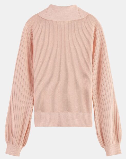 Pull Lurex rose