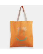 Sac Shopper Canvas orange clair - 45x48x8 cm