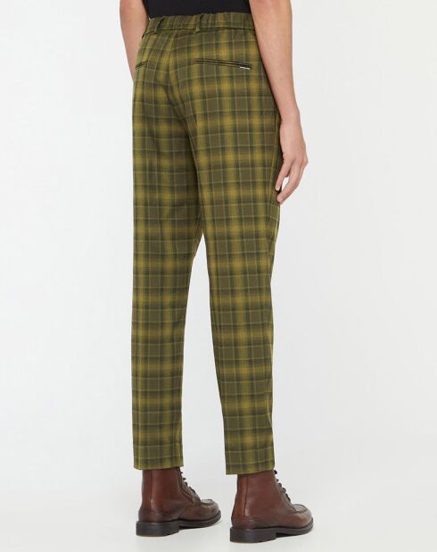 Pantalon Chino Slim Fit à pinces Blake imprimé kaki