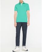 Polo Slim Fit vert moyen