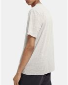 T-Shirt Logo gris chiné