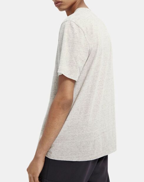 T-Shirt Logo gris chiné