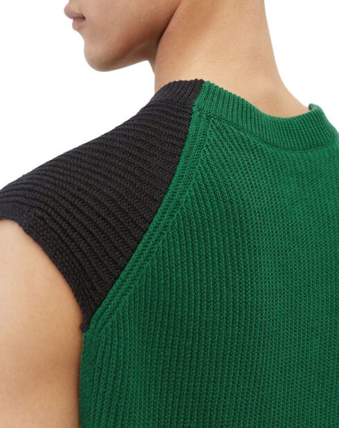 Pull 100% Lin Sans manches multicolore