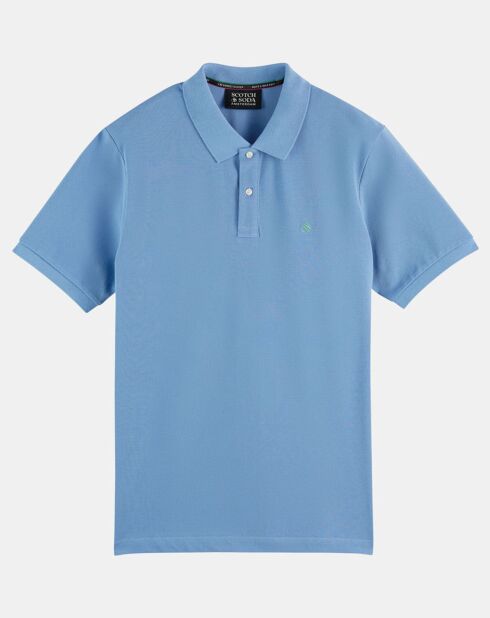 Polo 100% Coton Bio Regular Fit Basic bleu