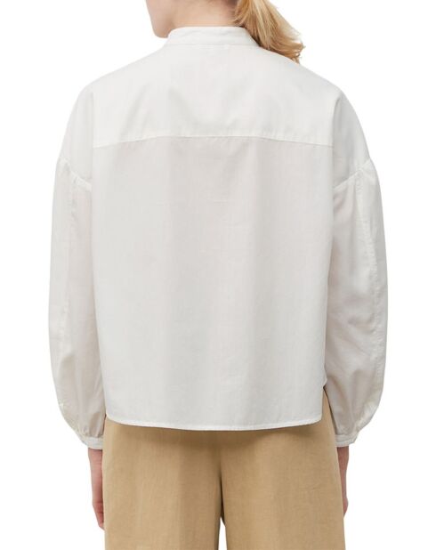 Chemise Col Mao Poche blanche