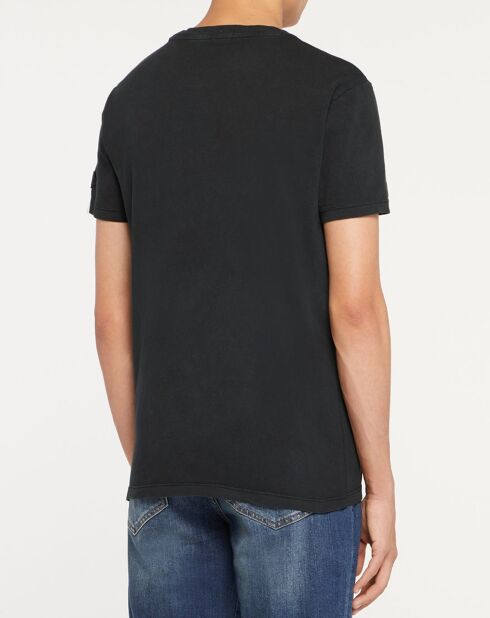 Blackboard Pinup Kurzarm-T-Shirt, schwarz