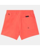 Short de Bain en 100% Matière recyclée orange corail