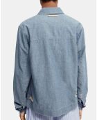 Blouson en Jean Chambray bleu