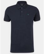 Polo Regular Fit piqué basic bleu marine