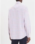 Chemise Regular Fit à carreaux corail