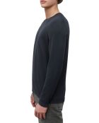 Pull en Coton & Soie bleu marine
